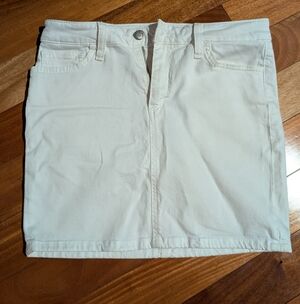 Joe’s Jeans White Denim Mini Skirt Size 27 Stretch Summer